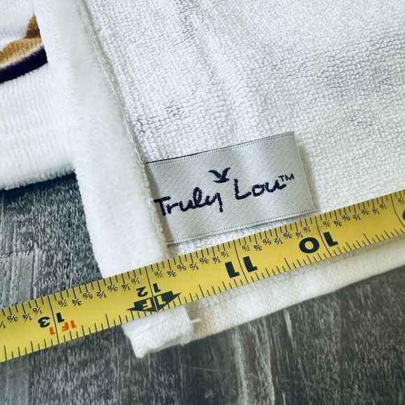 Cowboy Western Horseshoe Cactus Boots Hat Print Cotton Bath Washcloths Lot - Picture 2 of 2